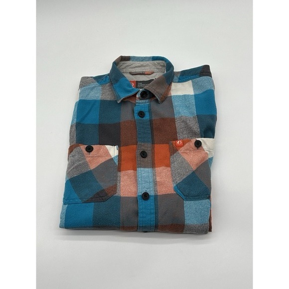 the american outdoorsman Other - The American Outdoorsman Flannel Shirt Orange Plaid Men's Medium‎